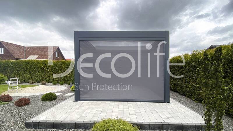 Pergola Decolife Bioclimatic B700-20C + Zip 130 - 