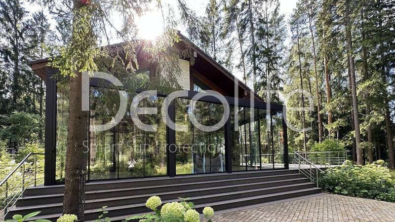 Pergola Decolife Bioclimatic B600 + Sliding glazing, implemented by our partner ''Lux Terras'' - 