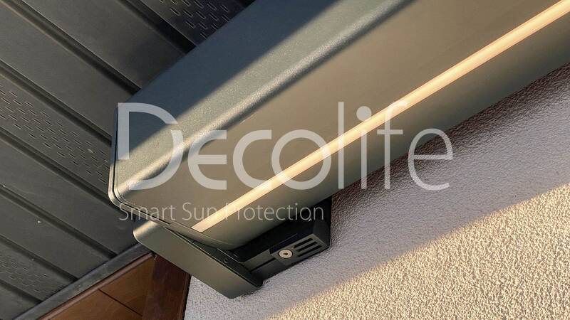 Cassette awning Decolife G600 
with backlighting in arms and box - 