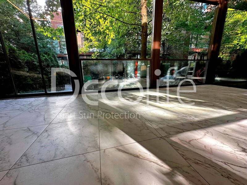 Pergola Decolife B600 PIR + Guillotine W500 and sliding S500 glazing - 