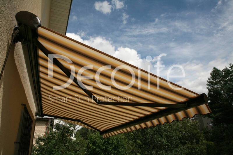 Awning Decolife FullCassette for a country house - 