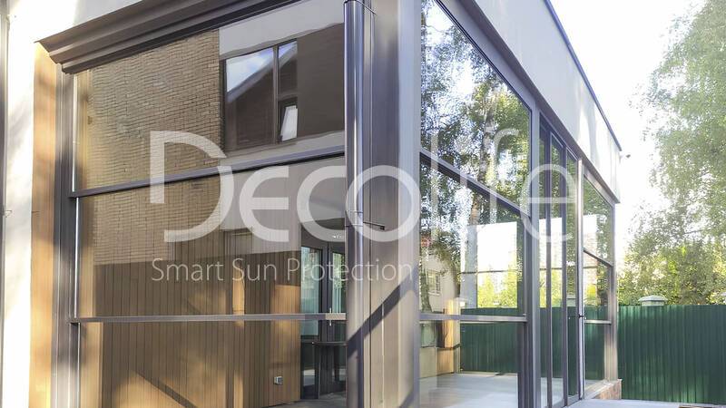 Guillotine glazing Decolife W500 + Sliding glazing Decolife S500 - 