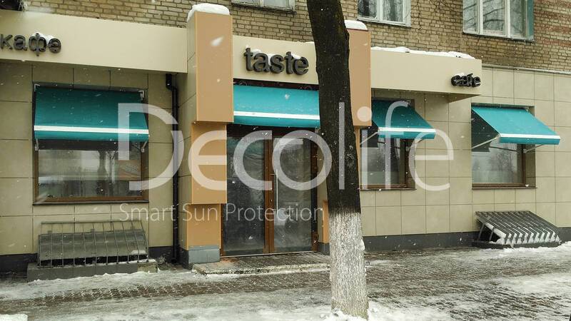 Showcase awning Decolife G400 for cafes - 