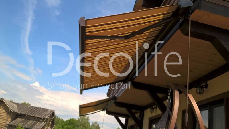 Awning Decolife Open for a country terrace - 