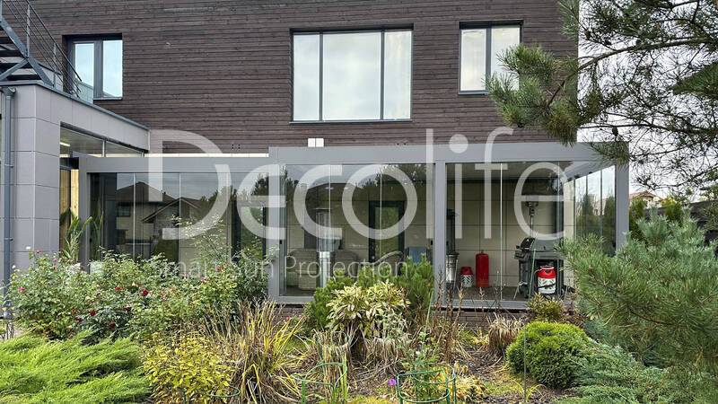 Decolife B500 pergola and S150 sliding glazing - 