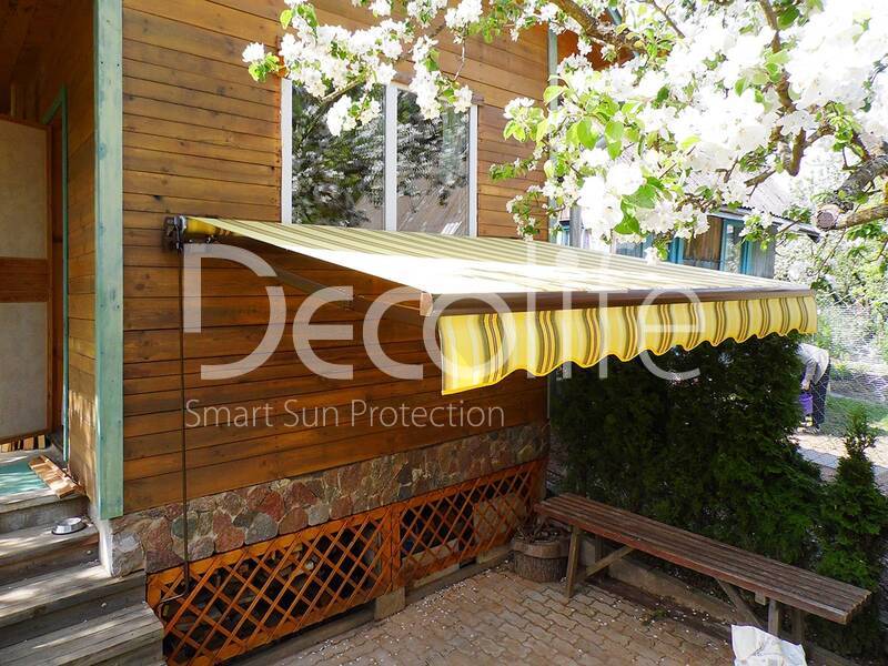 Awning Decolife Open for a small terrace - 