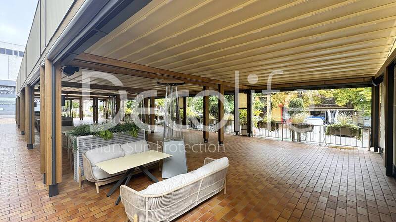 Decolife Solo Basic Wood-Clad Pergola with Zip 100 - 