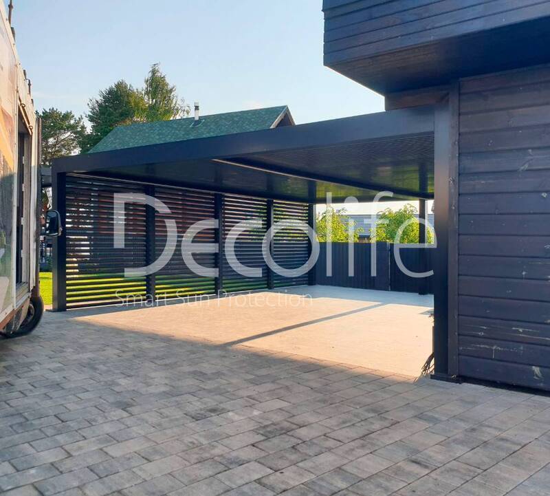 Pergola Bioclimatic + Facade blinds Decolife - 