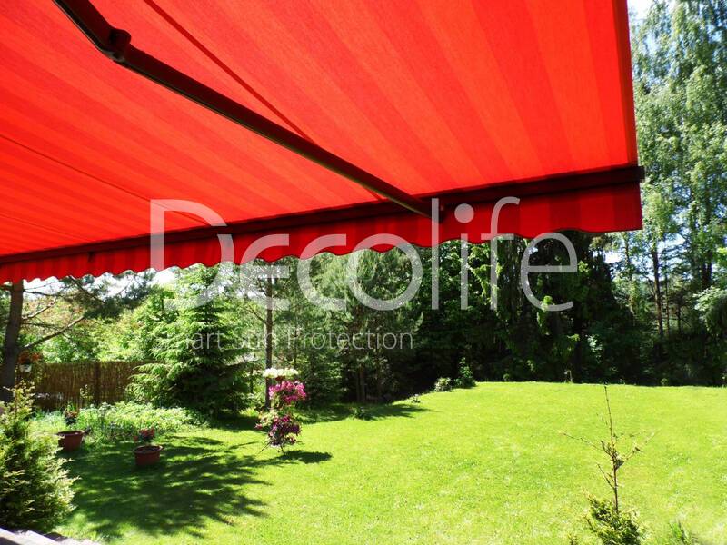 Open awning S350 for a private house - 