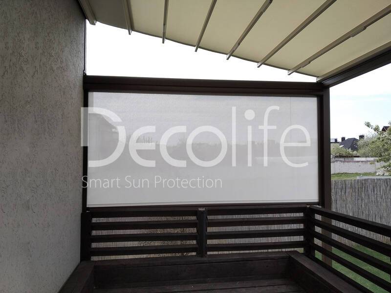 Pergola Decolife Project Light + Vertical system Decolife Zip 100 - 
