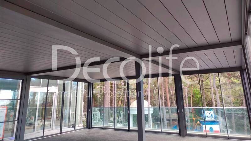 Pergola Decolife B500-25P, Glazing S300 / W600 - 