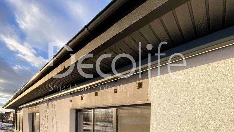 Cassette awning Decolife G600 
with backlighting in arms and box - 