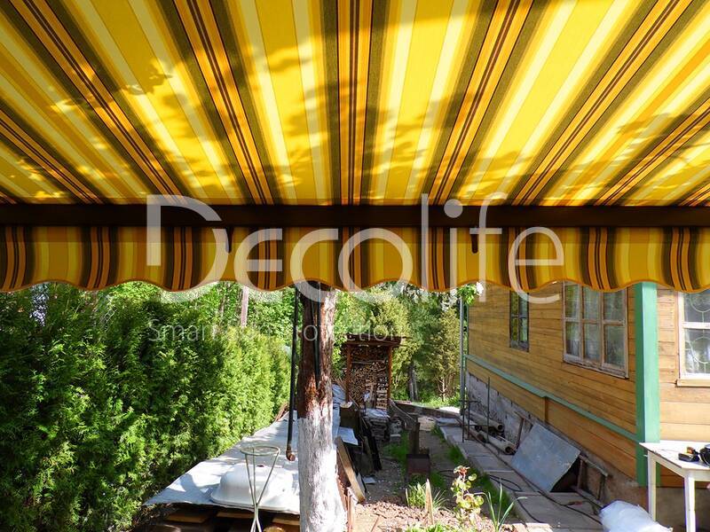 Awning Decolife Open for a small terrace - 