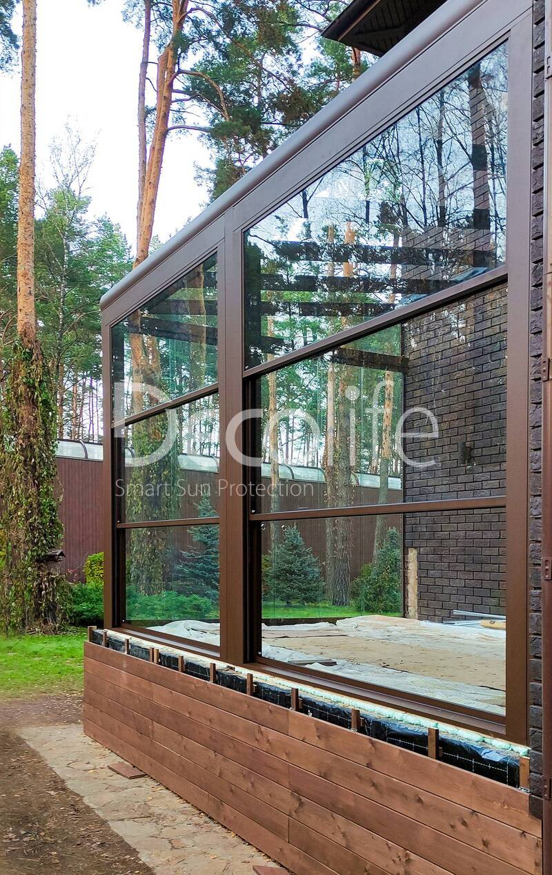 Winter garden + Guillotine glazing G600 + Sliding glazing S100 - 