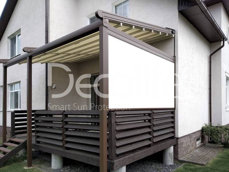 Pergola Decolife Project Light + Vertical system Decolife Zip 100 - 