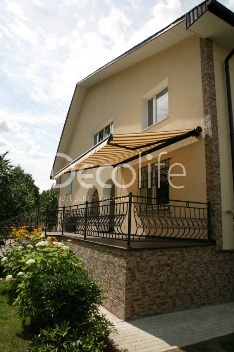 Awning Decolife FullCassette for a country house - 