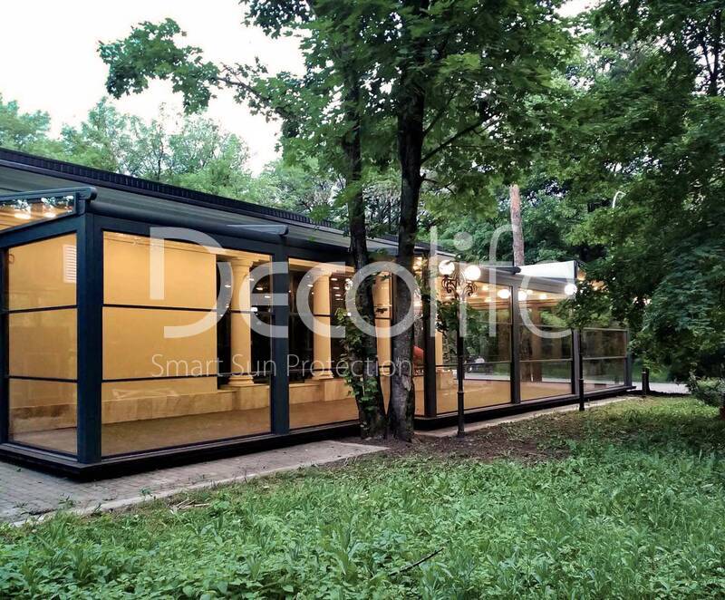 Pergola Decolife Basic&Pro New + Gulillotine glazing W500 - 