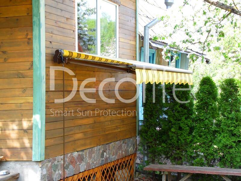 Awning Decolife Open for a small terrace - 