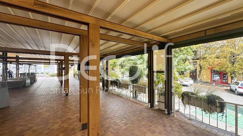 Decolife Solo Basic Wood-Clad Pergola with Zip 100 - 