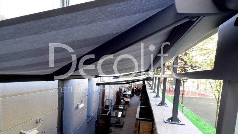 Cassette awning Decolife G500 for industrial site - 