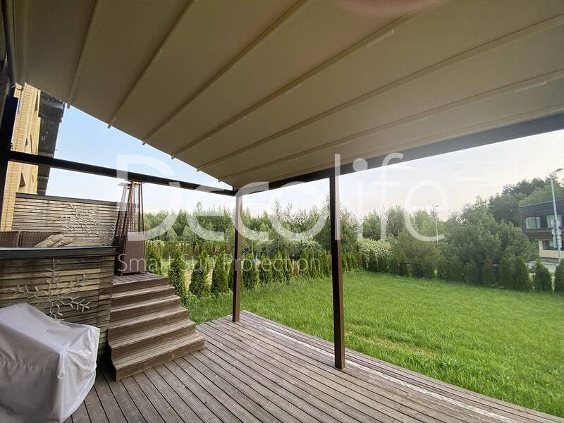 Pergola awning Decolife + Zip, - implemented by our partner ''Lux Terras'' - 