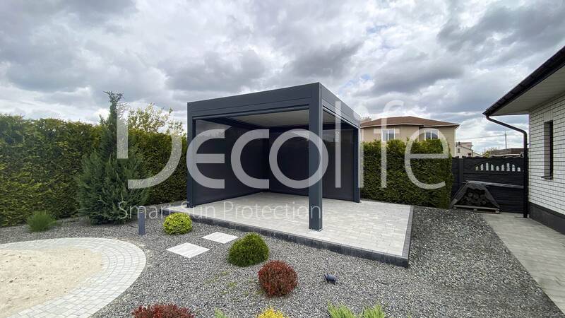 Pergola Decolife Bioclimatic B700-20C + Zip 130 - 
