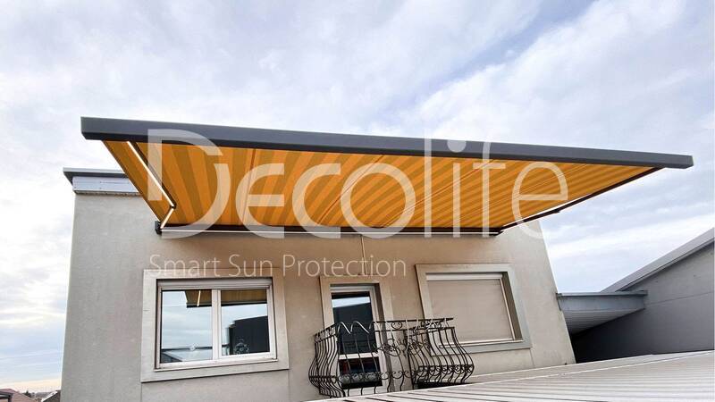 Cassette awning Decolife G600 
with backlighting in arms and box - 