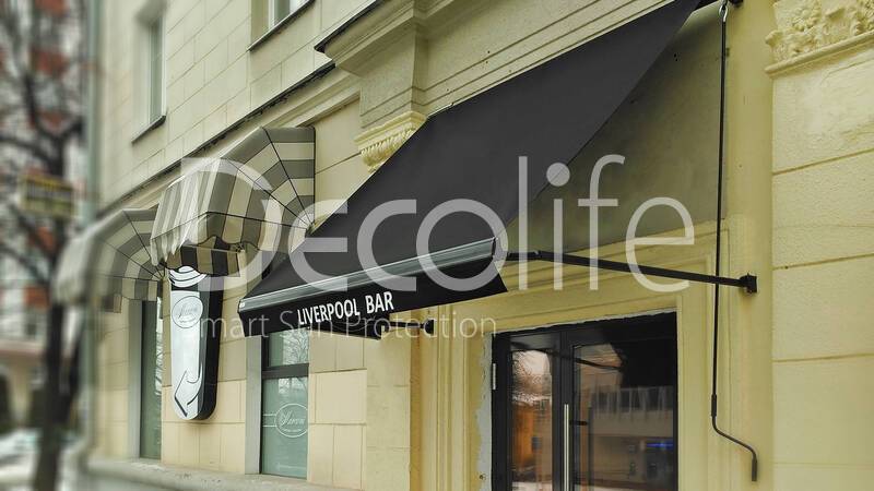 Showcase awning Decolife G400 for cafes and restaurants - 