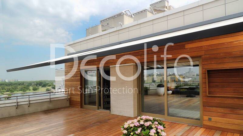 Cassette awning Trendline Sunbox for a private apartment - 