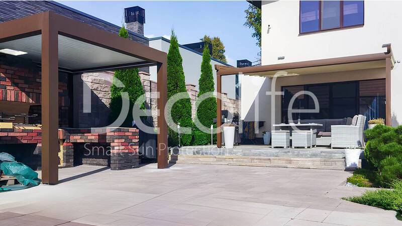 Decolife B600 PIR Pergola + Wall Project Awning Pergola - 