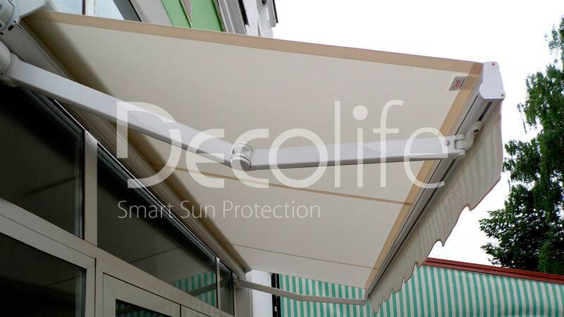 Awning Decolife G110 with decorative element and photo printing - 