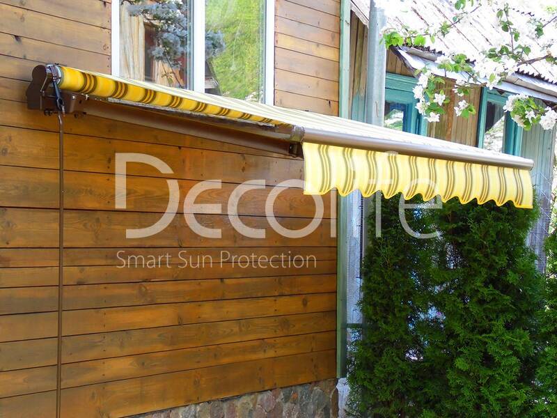 Awning Decolife Open for a small terrace - 