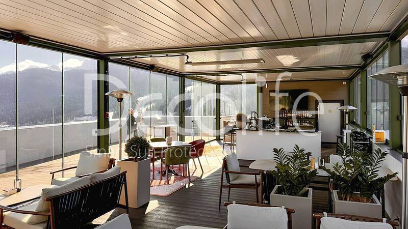 Decolife pergolas B500-25P, B600 PIR + sliding glazing S200 - 