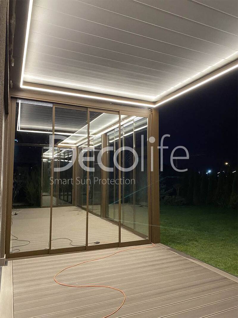 Pergolas Decolife Bioclimatic B500, B600 - implemented by our partner ''Lux Terras'' - 