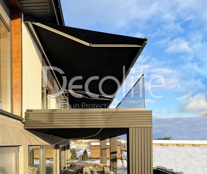 Cassette awning Decolife G600 
with backlighting in arms and box - 