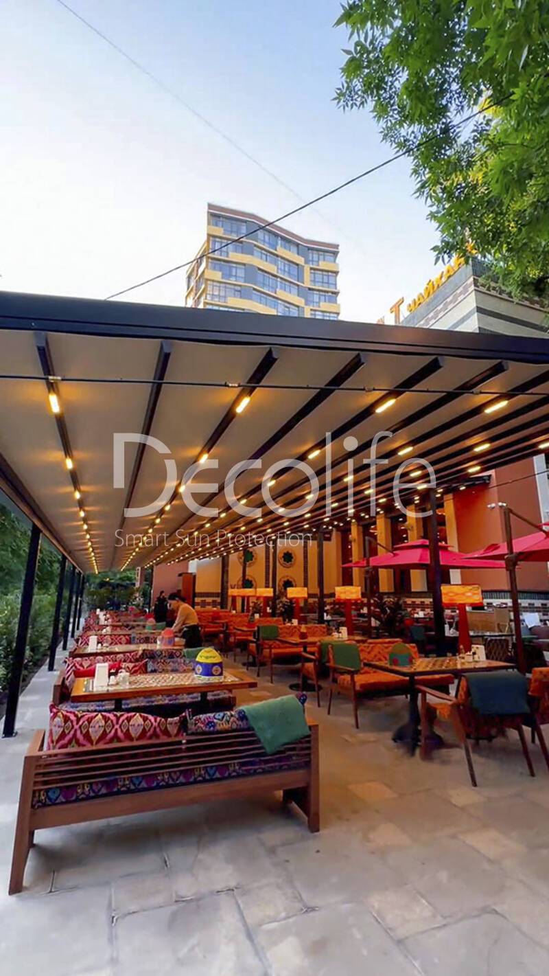 Tent pergolas Decolife, the project was implemented by our partner ''TENT VERTEX'' - 