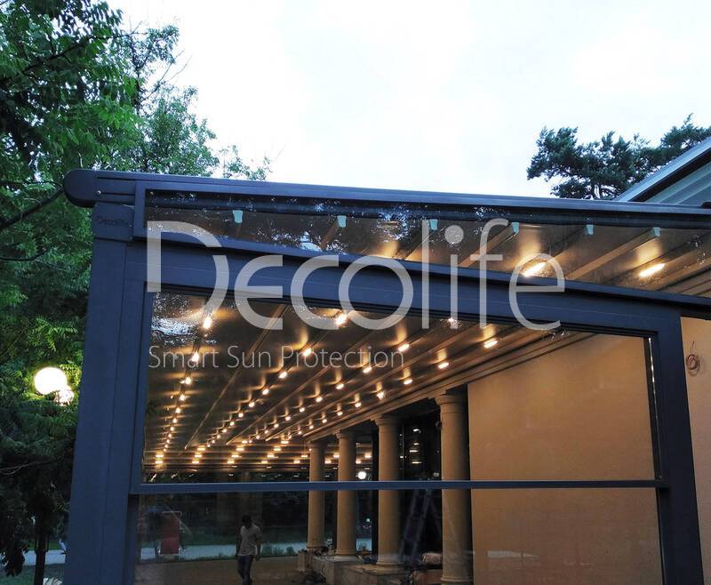 Pergola Decolife Basic&Pro New + Gulillotine glazing W500 - 