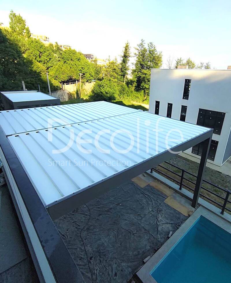 Pergolas Decolife B400, B600PIR + Sliding glazing S200 - 