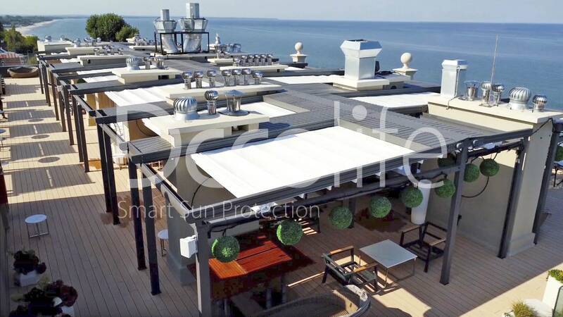 Awning pergolas Decolife Basic & Pro New, implemented by partner LLC ''European Sun Protection Systems'' - 