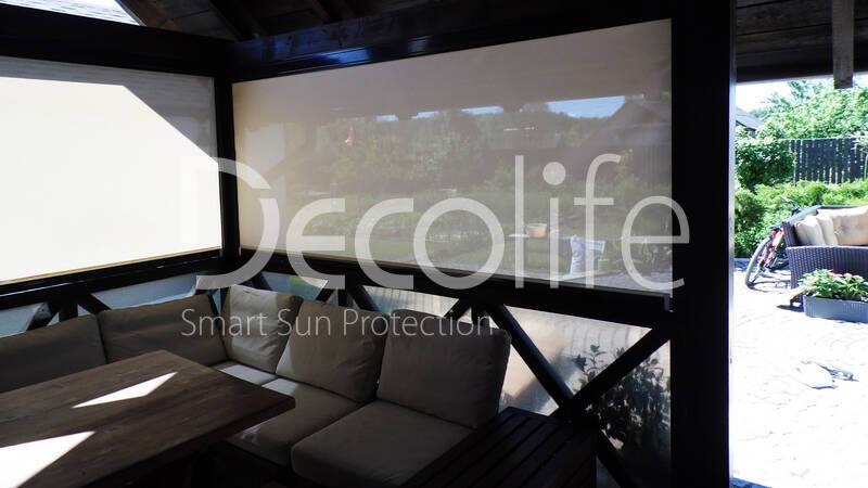 Vertical awnings Decolife Zip 100 and Screen XL - 