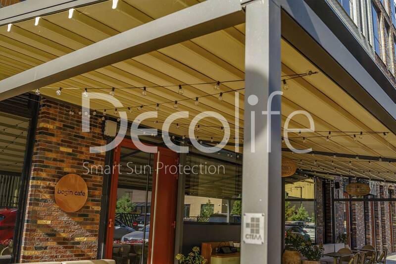 Awning pergola Decolife, object was implemented by our partner OOO ''STELL MS'' - 