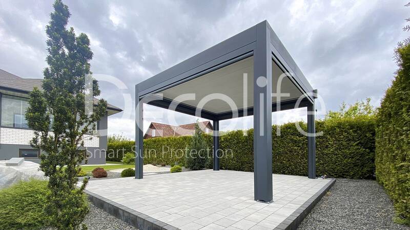 Pergola Decolife Bioclimatic B700-20C + Zip 130 - 