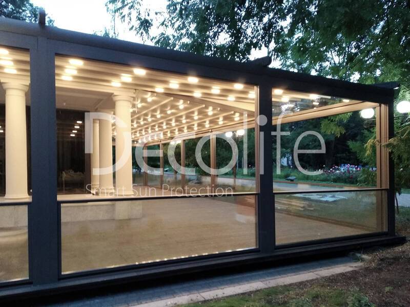 Pergola Decolife Basic&Pro New + Gulillotine glazing W500 - 